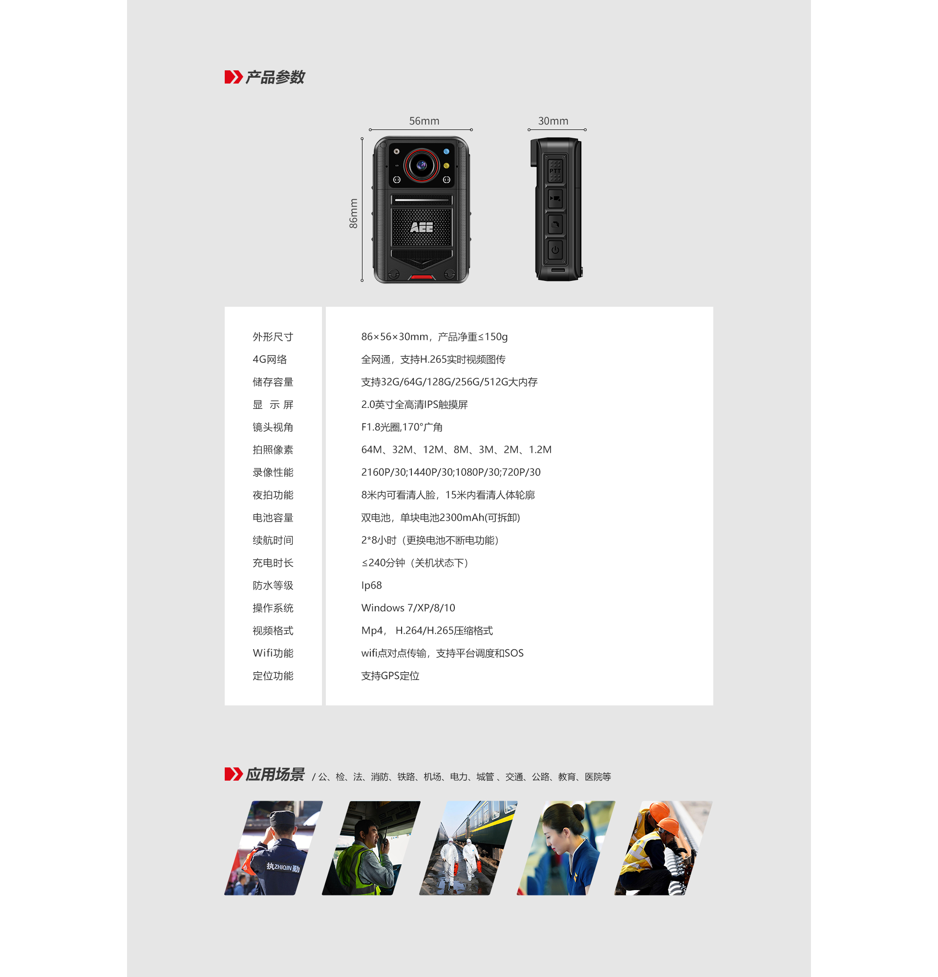 AEE 4G執(zhí)法記錄儀